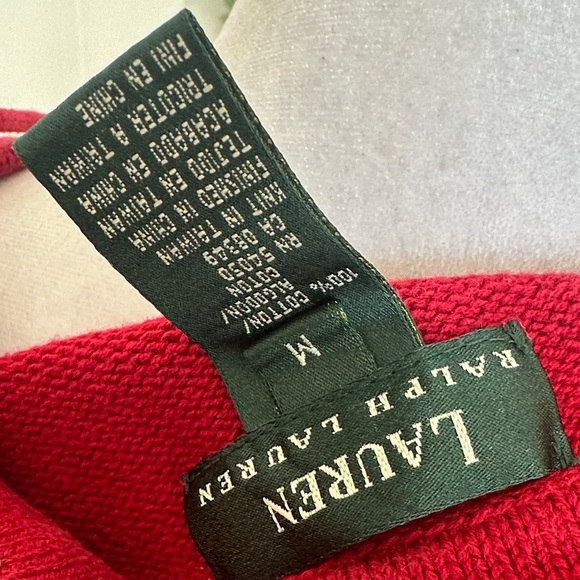 Lauren Ralph Lauren Red and White Nautical Sweater - Picture 6 of 7